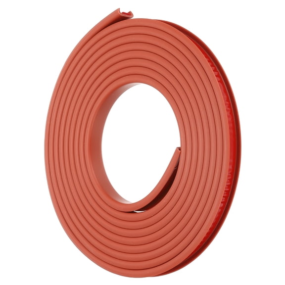 Uxcell TPE U-Shape Edge Banding, 3/8 Inch x 16.4ft Self Adhesive Flexible Veneer Edging Trim Edge Protector, Brown