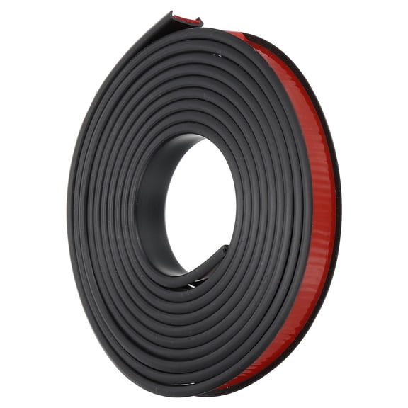 Uxcell TPE U-Shape Edge Banding, 5/8 Inch x 16.4ft Self Adhesive Flexible Veneer Edging Trim Edge Protector, Black