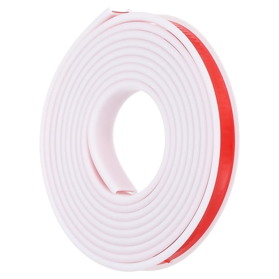 Uxcell TPE U-Shape Edge Banding, 5/8 Inch x 9.8ft Self Adhesive Flexible Veneer Edging Trim Edge Protector, White
