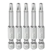 Uxcell Star 5 Point Screwdriver Bits Hex Shank Magnetic Security Torx Head Screw Driver TS25