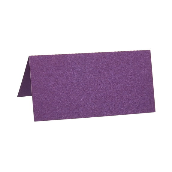 Uxcell Table Name Place Cards,25 Pack Favor Decor Foldable Blank Card, Purple