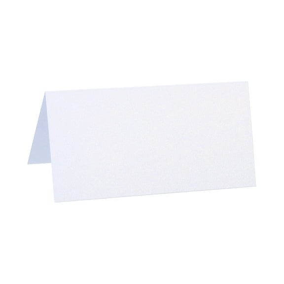 Uxcell Table Name Place Cards,25 Pack Favor Decor Foldable Blank Card, White