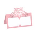 thumbnail image 1 of Uxcell Table Name Place Cards,50pack Favor Decor Hollow Butterfly Cut Design Seat Blank Card, Pink, 1 of 5