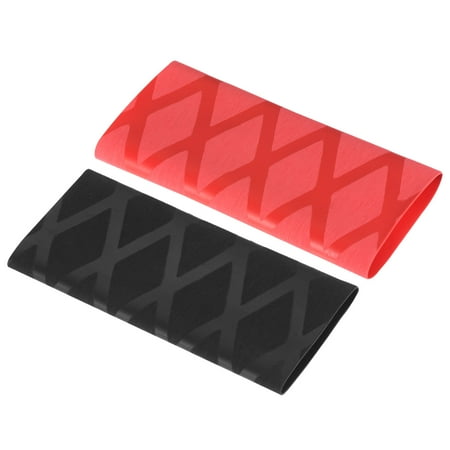 Uxcell Table Tennis Racket Grip Tape Ping Pong Paddle Overgrip Sweat Absorbing Soft, Black Red 2 Pack