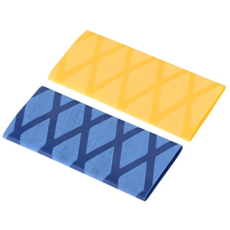 Uxcell Table Tennis Racket Grip Tape Ping Pong Paddle Overgrip Sweat Absorbing Soft, Yellow Blue 2 Pack