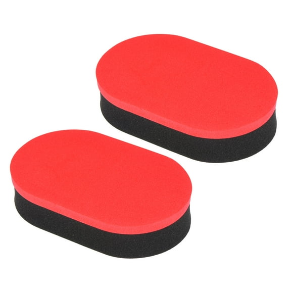 Uxcell Table Tennis Rubber Cleaner Ping Pong Cleaning Sponge Paddle Cleaner Racket Care Soft, Red Black 2 Pack