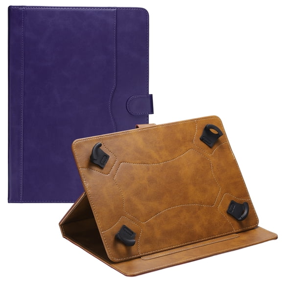 Uxcell Tablet Case (11.8 x 8.5 Inch) - PU Leather Folio Standing Protective Case Universal Protective Cover Case for 11-12.4 Inch Tablet, Purple