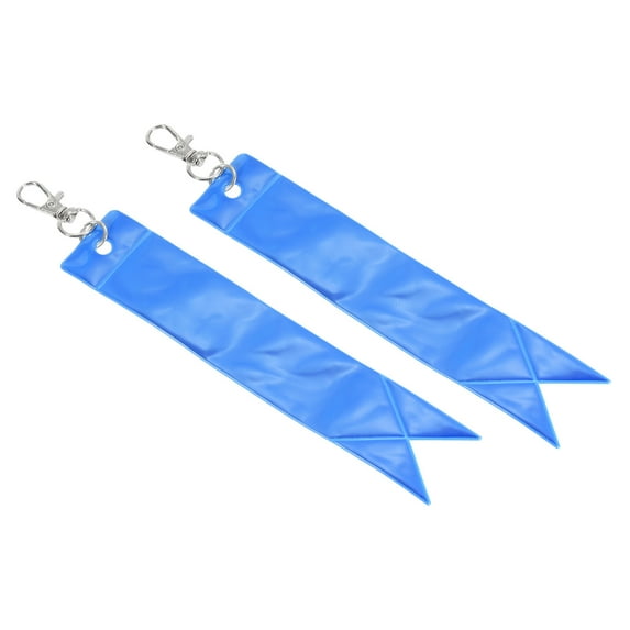 Uxcell Tag Safety Reflector Pendant Reflective Gear Lobster Clasp, Blue 2 Pack