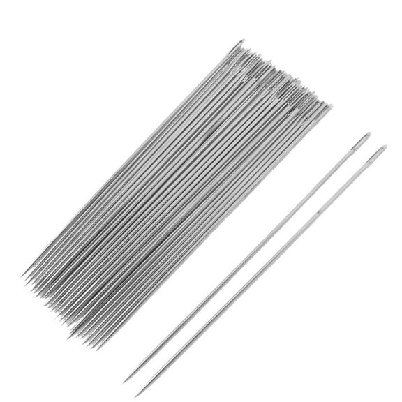 Uxcell Tailor 0.5mm Dia Sharp Tip Metal Sewing Tool Needles Silver Tone 40pcs