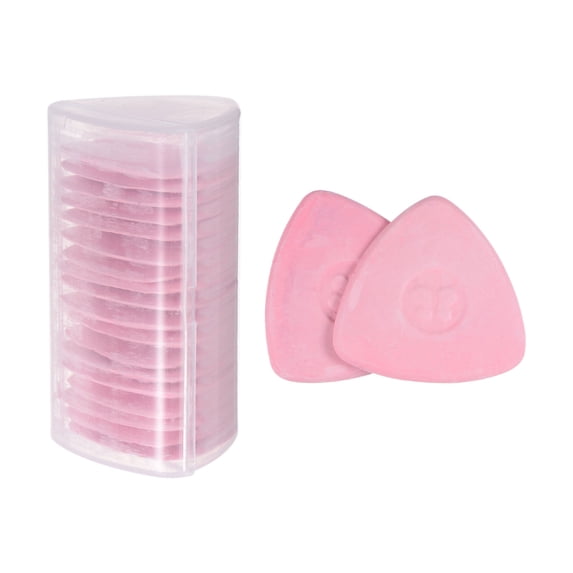 Uxcell Tailors Chalk, Triangle Sewing Chalk, Washable Fabric Marker, Pink 20 Pack