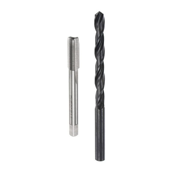 Uxcell Tap and Drill Bit Set 5/16-36 UNS Thread Tap & 9/32" Black Oxide Twist Drill Bit Tapping Tools