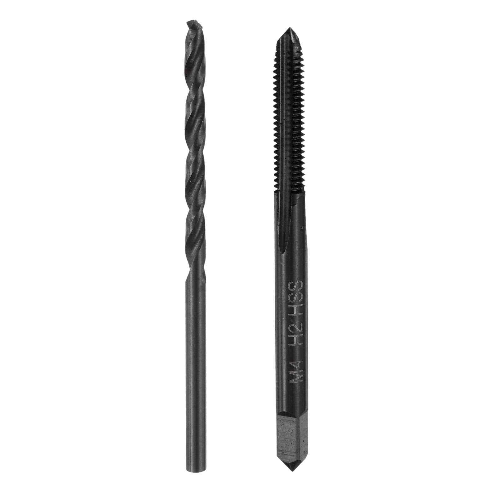 Uxcell Tap and Drill Bit Set, M4 x 0.7 Straight Flute Tap & 3.3mm Drill ...