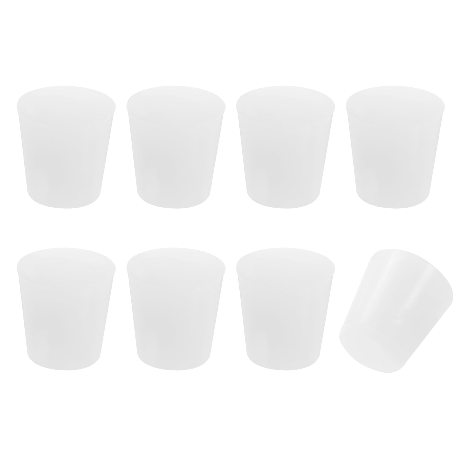 Uxcell Tapered Shaped Solid Silicon Stopper, Tube Rubber Stoppers Lab ...