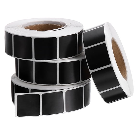 Uxcell Target Pasters 4 Rolls 0.87" 4000 Pcs Self Adhesive Stickers Black