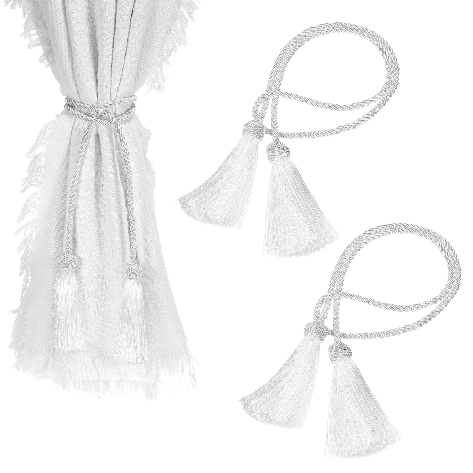 White Curtain Tie Backsnull
