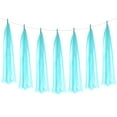thumbnail image 1 of Uxcell Tassel Garland Banner Tissue Paper Tassels Party Decorations DIY Kits for Wedding Birthday Light Blue, 1 of 6