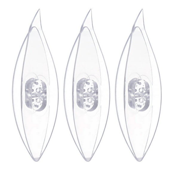Uxcell Tatting Shuttles 77x21x11mm Colorful Plastic Shuttles 3 Pack, Transparent