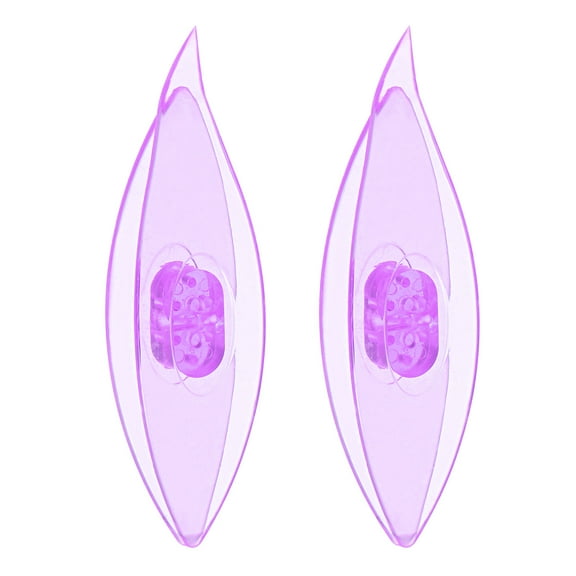 Uxcell Tatting Shuttles 77x21x11mm Colorful Plastic Shuttles Supplies 2 Pack, Transparent Purple