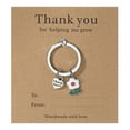 thumbnail image 1 of Uxcell Teacher Appreciation Keychain Gifts, Cute Flower Pendant Charm Keyring Purse Bag Accessories Car Ring Pendant White, 1 of 7