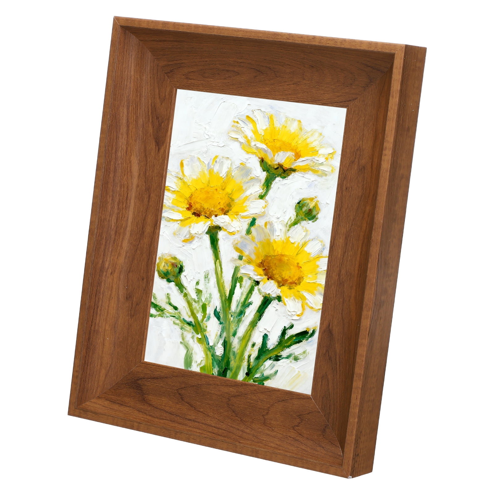 Uxcell Teak Color Rectangle Photo Frame, 7.8x9.8 Inch Resin Photo Frame ...