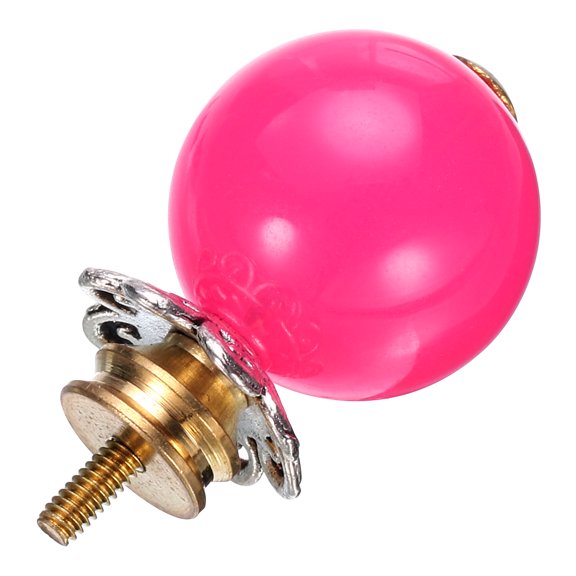 Uxcell Plastic Zinc Alloy Copper Teapot Button Lid Knobs Tea Kettle Cover Handle Knobs for Teapot Tea kettle Pink