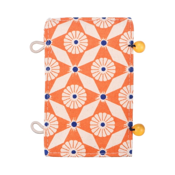 Uxcell Teapot Handle Cover, Kettle Handle Sleeve, Anti-Slip Heat Resistant Tea Kettle Cloth Cover Grip Protector Flower Pattern for Kitchen, Orange