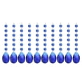 thumbnail image 1 of Uxcell Teardrop Crystal Chandelier Pendants Beads, 10 Pack 165mm Length 38mm Chandelier Prisms Parts Ornaments Hanging Beads for DIY Arts Crafts Decoration, Dark Blue, 1 of 7