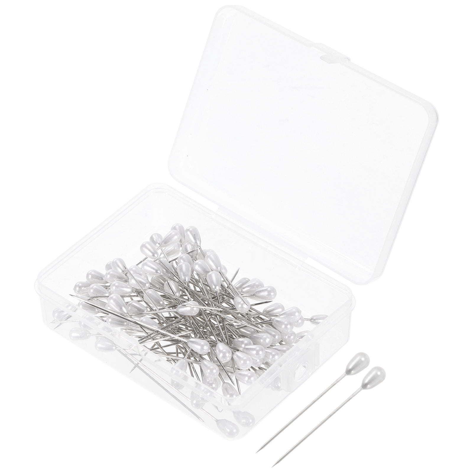 Uxcell Teardrop Pearl Head Pins, Corsage Pins 1.8