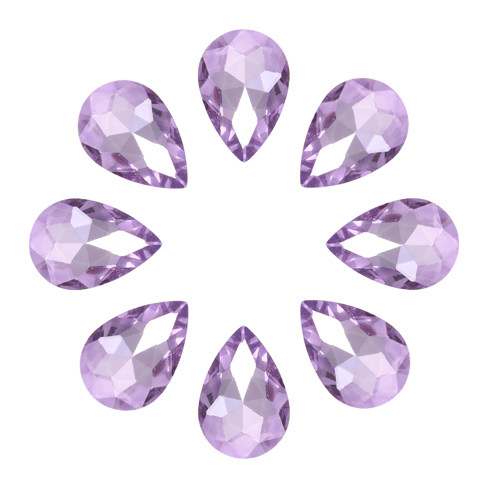 Uxcell Teardrop Rhinestones Glass Pointed Back Rhinestone Beads Gems ...