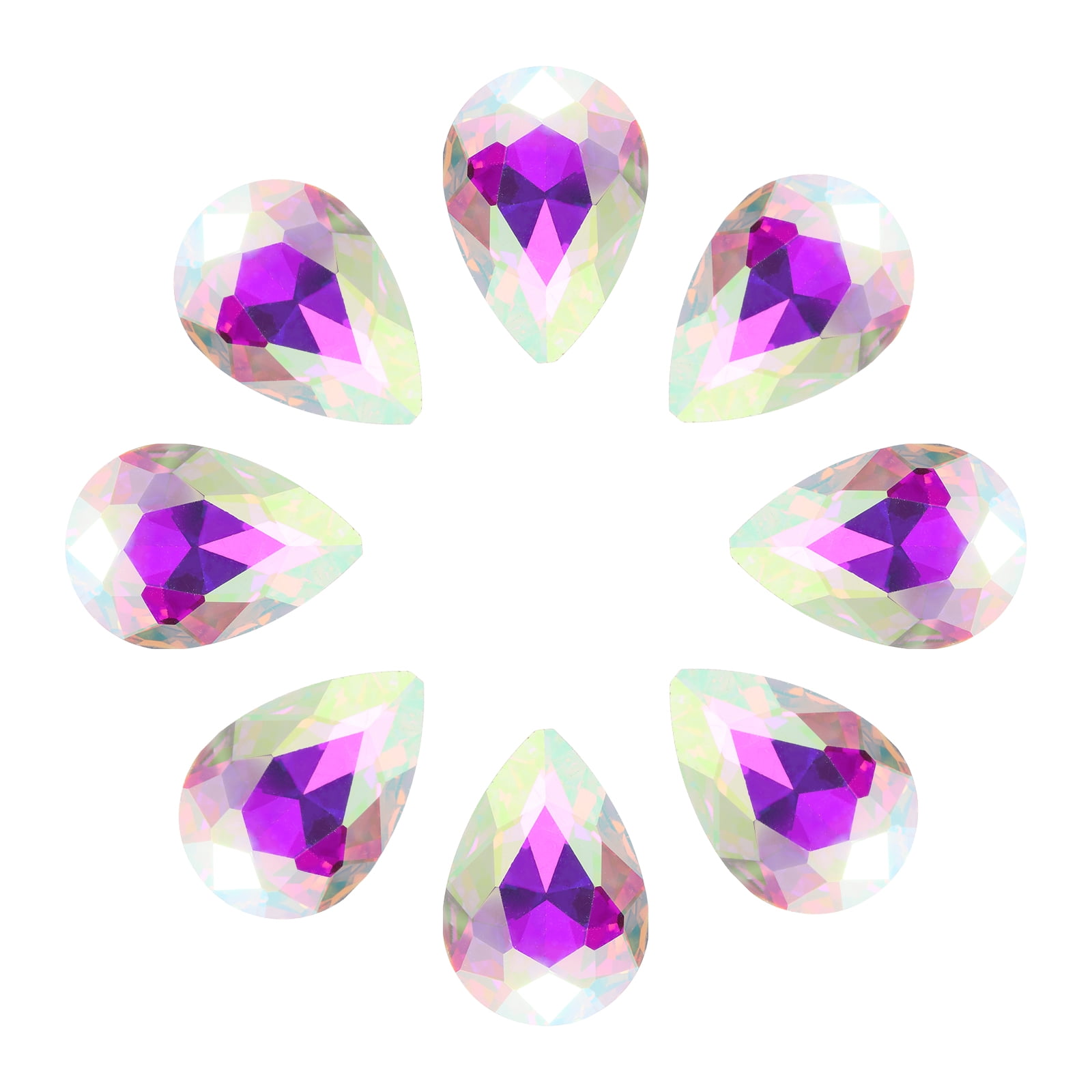 Navette 17x32mm | Pointed Back Glass Rhinestones | Jewelry Crystal | 12pcs | AB, Red, Black, Hot