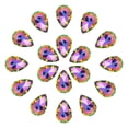 thumbnail image 1 of Uxcell Teardrop Rhinestones Glass Pointed Back Rhinestone Beads Gems for Jewelry Making Costume Crystal Embellishments Crafts Colorful, 1 of 5