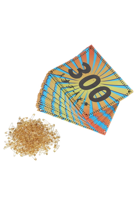 Tearproof Running Bib Numbers 7x6 Inch, 201-300 Wheat Ears Waterproof Competitor Numbers with Safety Pin
