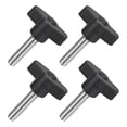 thumbnail image 1 of Uxcell Tee Wing Knobs Thumb Screws Clamping Screw Knob 4Pcs M8 x 35mm, 1 of 6