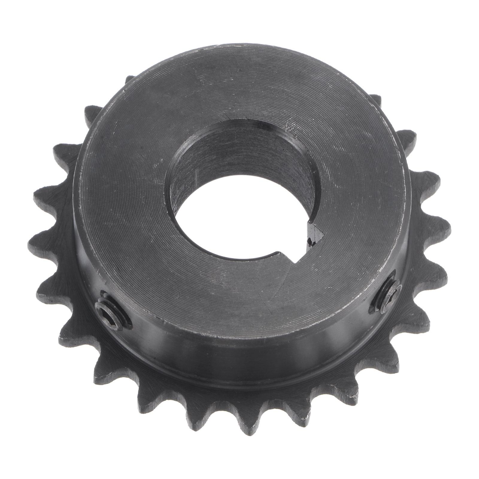 Uxcell Teeth Chain Sprocket Carbon Steel, Keyway with Set Screws 17mm ...