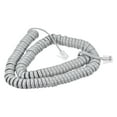 thumbnail image 1 of Uxcell Telephone Handset Cord, 4P4C Coiled Landline Phone Handset Cable for Home or Office Grey 16.4 ft 2pcs, 1 of 5