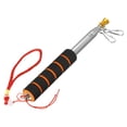 thumbnail image 1 of Uxcell Telescopic Handheld Flagpoles 5 Feet Sponge Handle Pole w Clips 10 Sections Orange, 1 of 6