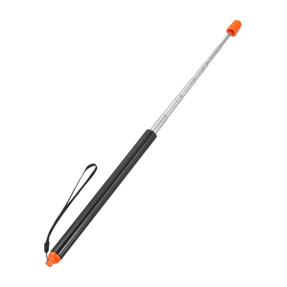 Uxcell Telescopic Teachers Pointer, 1 Pcs Teacher Pointer Stick for Classroom Pointer Handheld Teaching Pointer, 47.2 Inch, Orange Black