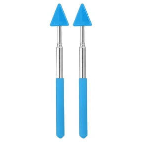 Uxcell Telescopic Teachers Pointer, 2 Pcs Arrow Teacher Pointer Stick for Classroom Pointer Handheld Teaching Pointer, 27 Inch, Blue