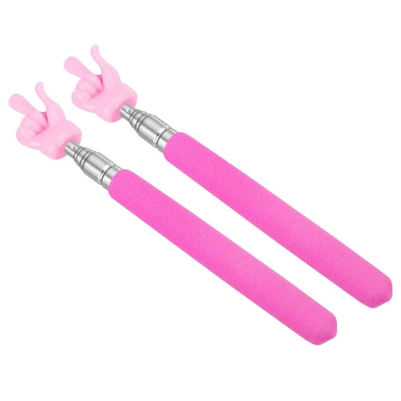 Uxcell Telescopic Teachers Pointer Stick, 2 Pcs Classroom Hand Finger Pointer, Pink