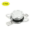 thumbnail image 1 of Uxcell Temperature Control Switch Thermostat 110°C 10A N.C 6.3mm Pin 5 Pack, 1 of 5