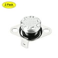 thumbnail image 1 of Uxcell Temperature Control Switch Thermostat 140°C 10A Normally Closed 2 Pack, 1 of 5