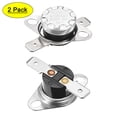 thumbnail image 1 of Uxcell Temperature Control Switch Thermostat 55°C 10A N.O 6.3mm Pin 2 Pack, 1 of 5