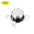 thumbnail image 1 of Uxcell Temperature Control Switch Thermostat 55C 10A Normally Open 5 Pack,, 1 of 5