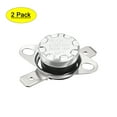 thumbnail image 1 of Uxcell Temperature Control Switch Thermostat 60°C 10A N.O 6.3mm Pin 2 Pack, 1 of 5