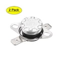 thumbnail image 1 of Uxcell Temperature Control Switch Thermostat 90°C 10A N.O 6.3mm Pin 2 Pack, 1 of 5