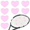 thumbnail image 1 of Uxcell Tennis Dampener, Heart Silicone Tennis Racket Dampeners Racket Shock Absorber to Reduce Vibration Soft Cute Fitting for (Players/Universal Fit for All Racquets) 8Pcs & Light Pink, 1 of 7