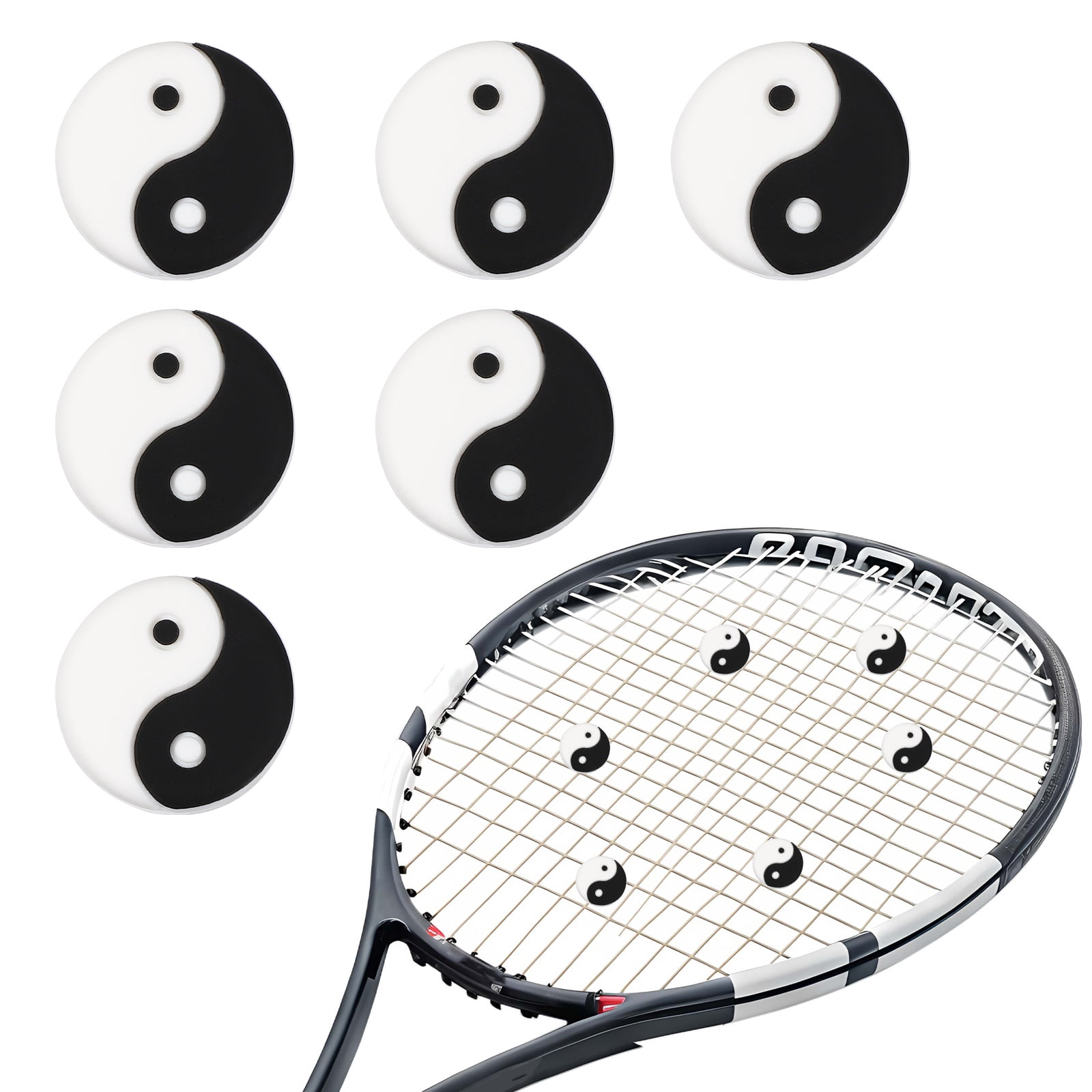 Uxcell Tennis Dampener, TaiChi Silicone Tennis Racket Dampeners Racket ...