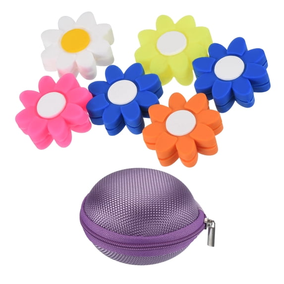 Uxcell Tennis Dampener in Purple Case 6 Pack Blue White Orange Yellow Pink