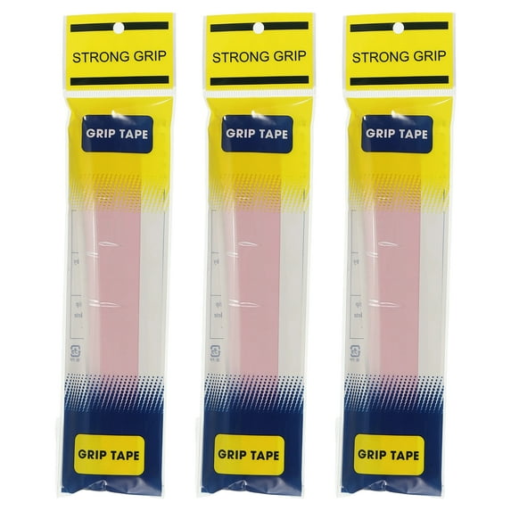 Tennis Racket Grip Tape, PU Racquet Overgrip with Damping Ridges Anti-Slip Absorbent Handle Grip for Badminton Pickleball Fishing Rod Gradient Pink