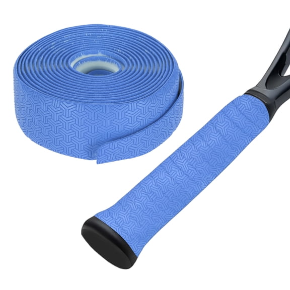 Uxcell Tennis Racket Grip Tape,  Anti-slip Tennis Overgrip Stretchy 6.65ft & Blue Super Absorbent Dry Feel Replacement Badminton Grips Fitting for (Pickleball/Fishing Rod)